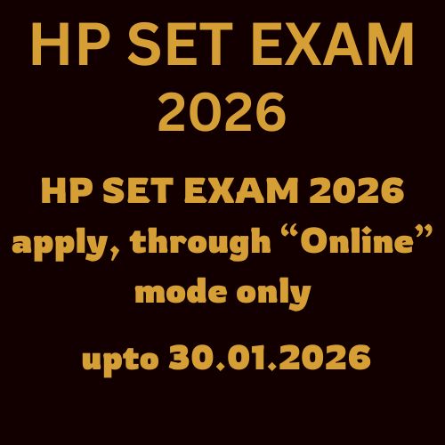 HP SET EXAM 2026 APPLY ONLINE MODE ONLY
