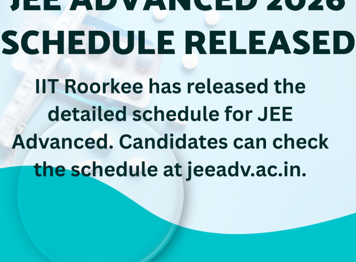 JEE Advanced 2026 schedule released IIT Roorkee has released the detailed schedule for JEE Advanced. Candidates can check the schedule at jeeadv.ac.in. The online registration process for this will start from April 23 and will continue till May 2. JEE Advanced 2026 exam will be held on May 17. The final answer key and result will be released on June 1.