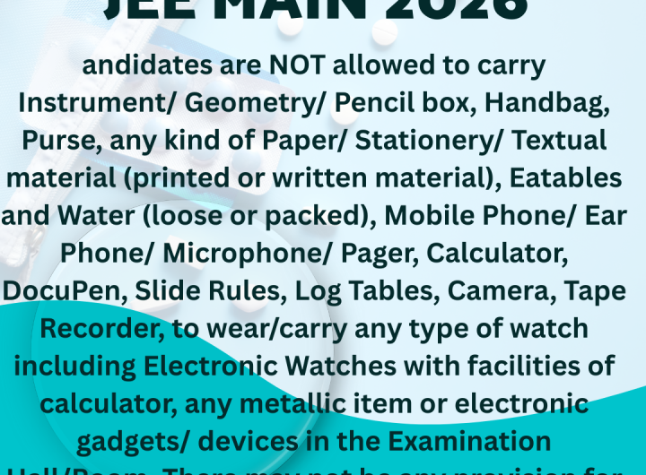 JEE MAIN 2026 NOT ALLOWED