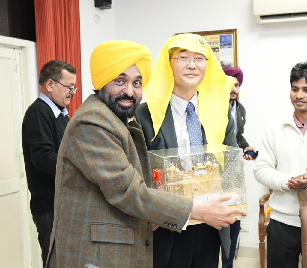 CM Bhagwant Singh Mann’s efforts to attract investment bear fruit; South Korea steps forward to provide technological support to Punjab’s agriculture sector*