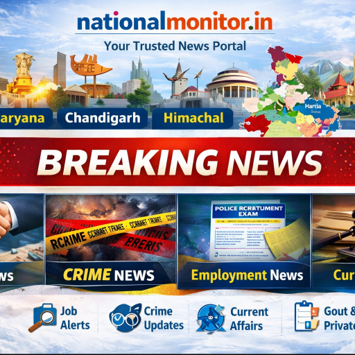 You will find news related to employment, common knowledge, weather, employment recruitment, tourist spots, current affairs, government recruitment, private jobs, education, school college admission in Himachal Pradesh on the website of nationalmonitor.in