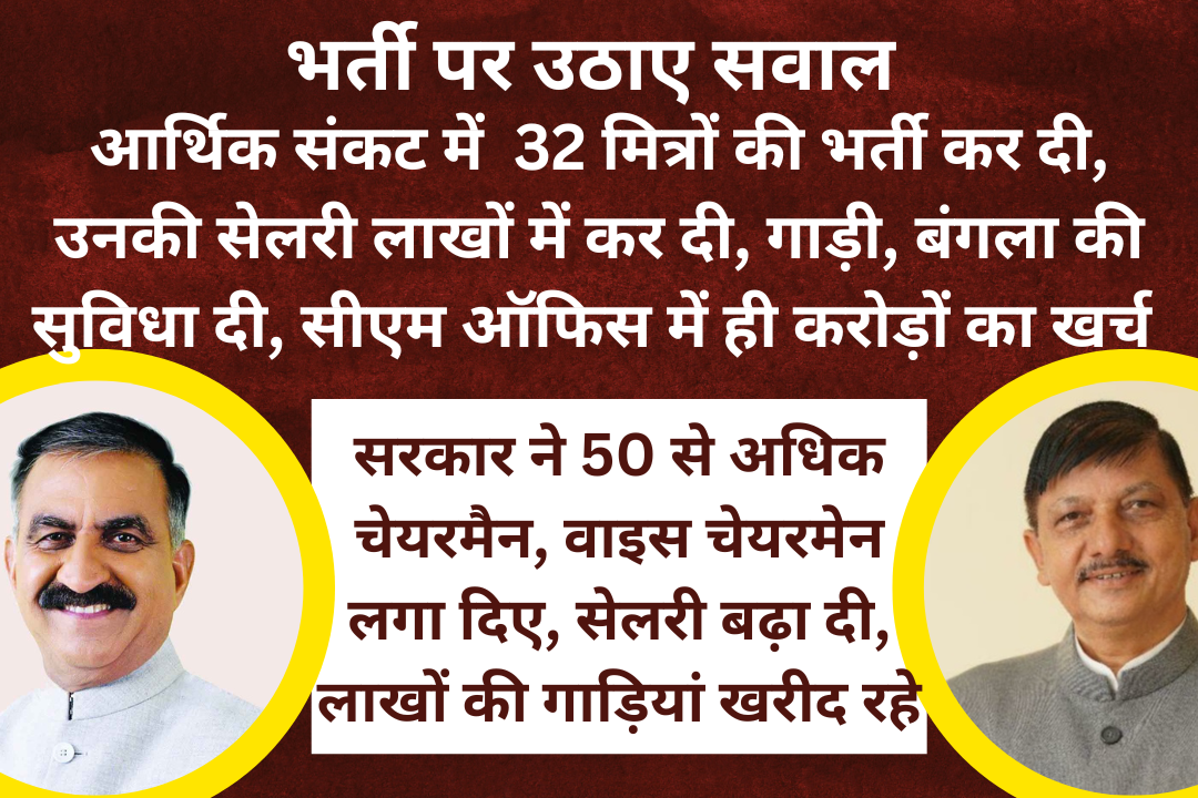 himachal news BJP leader Rajendra Rana raised questions on the recruitment of consultants, OSDs and retirees in the CM's office