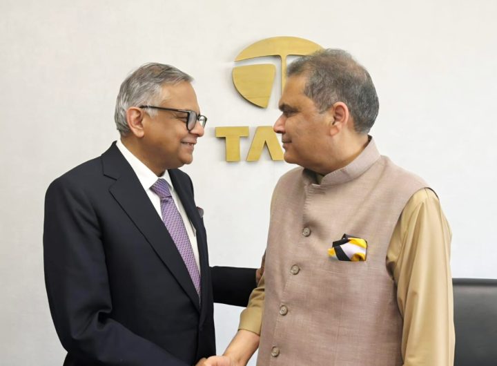 Punjab Industry Minister Sanjeev Arora Discusses Investment Opportunities in Punjab with Tata Sons Chairperson N. Chandrasekaran